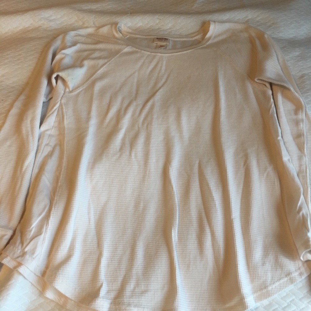 3/$10 Waffle knit cream long sleeve